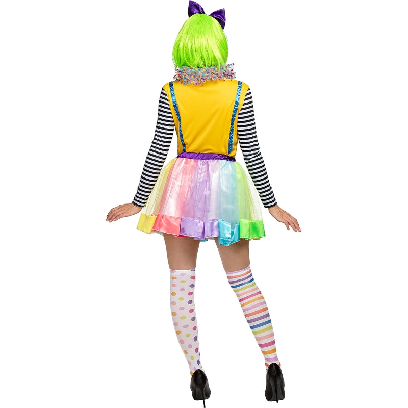 Disfraz de Payasa Deluxe para mujer Espalda