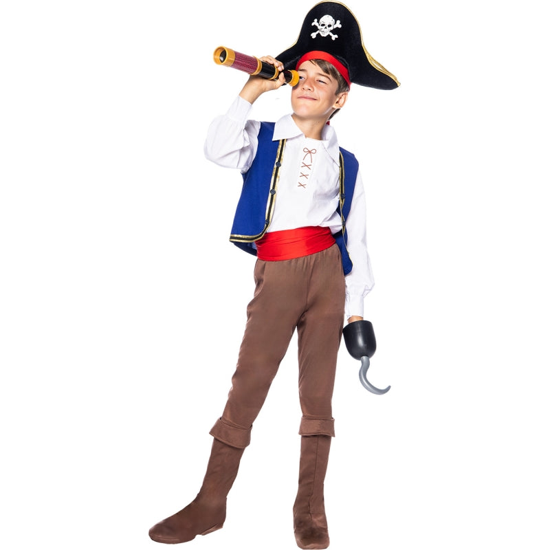 Disfraz de Pirata Marrón para niño Bis