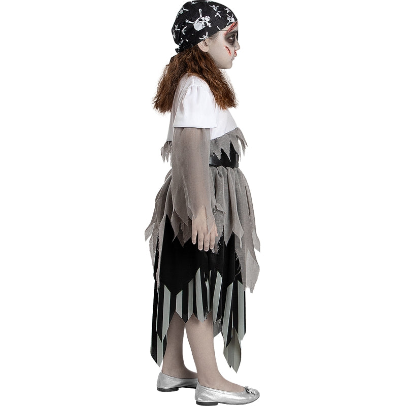 Disfraz de Pirata Zombie para niña Perfil