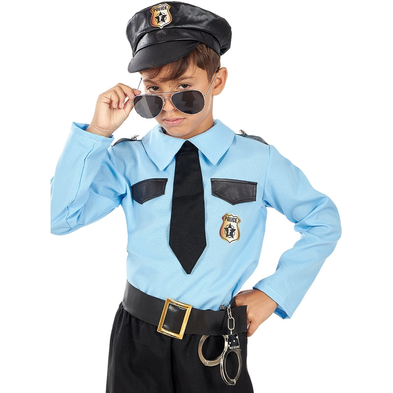 Disfraz de Policía Americano para niño Detalle