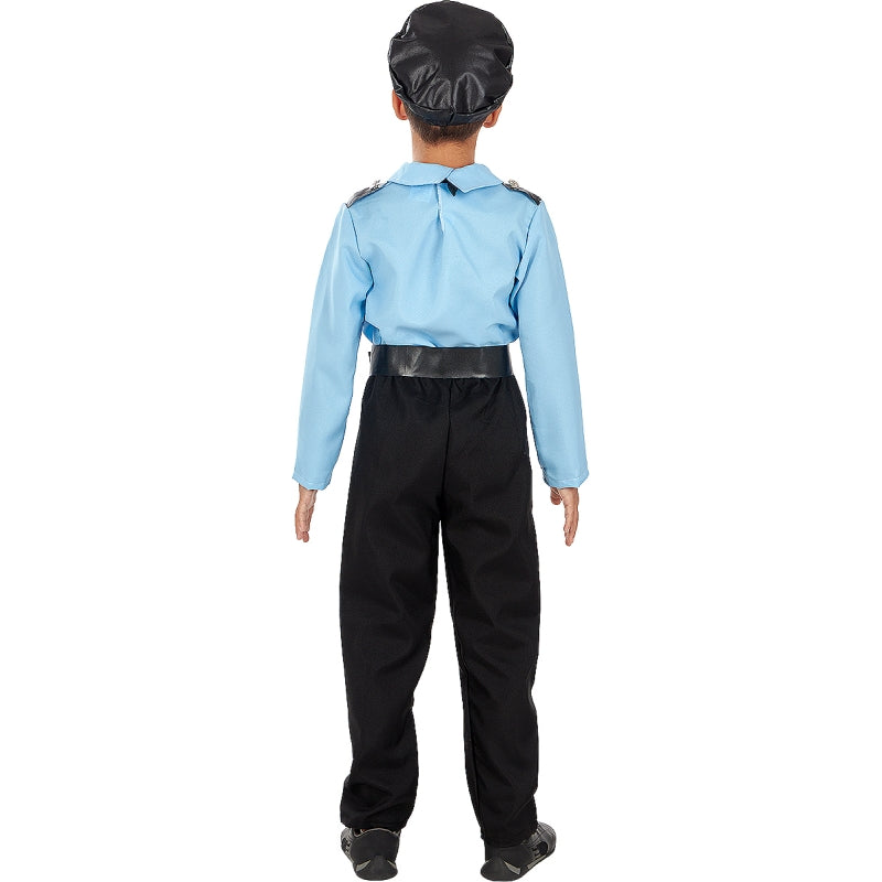 Disfraz de Policía Americano para niño Espalda