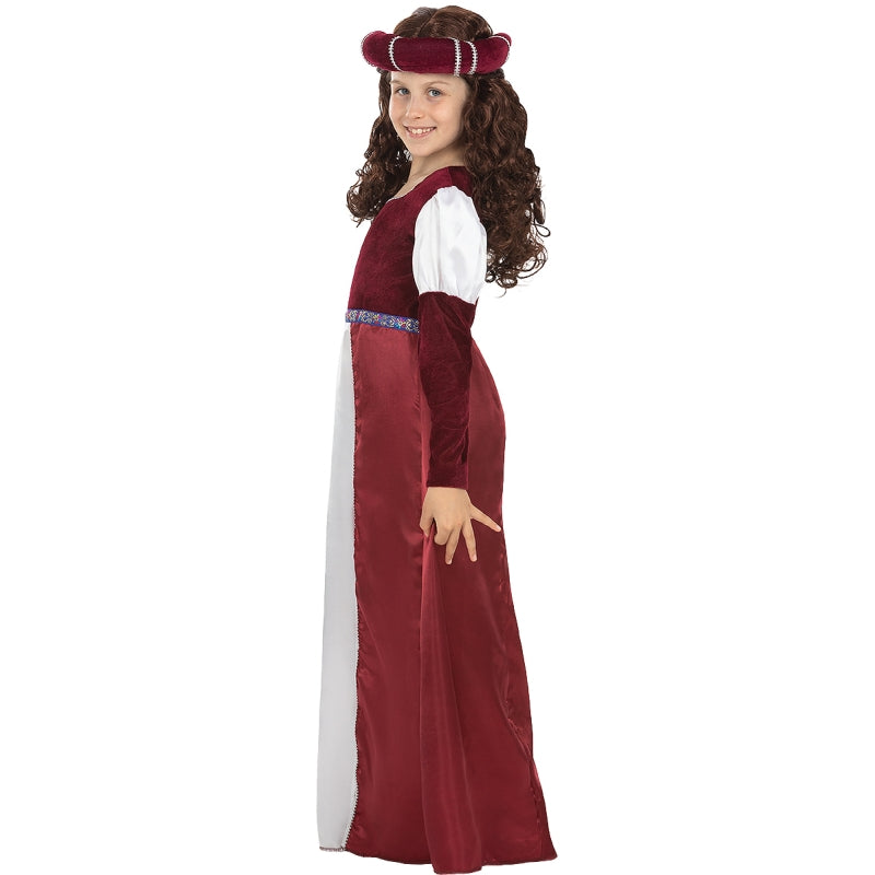 Disfraz de Princesa Medieval Jimena para niña Perfil