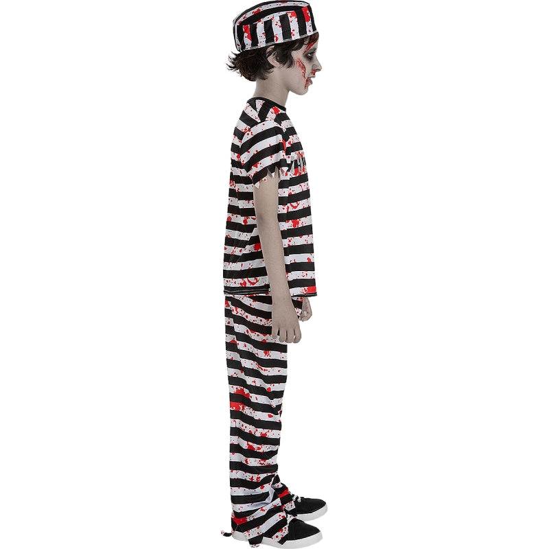 Disfraz de Prisionero Zombie Ensangrentado para niño Perfil
