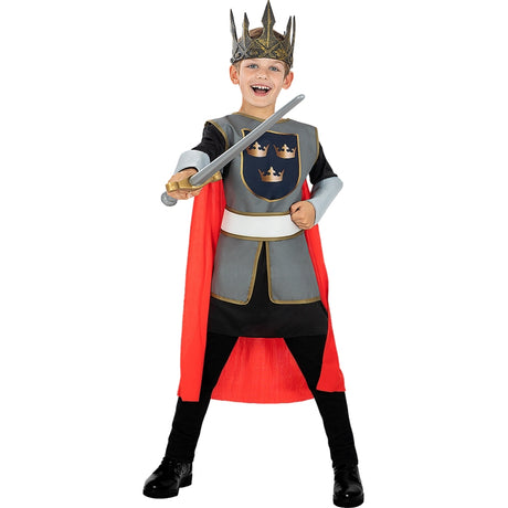 Disfraz de Rey Arturo Clásico para niño Bis