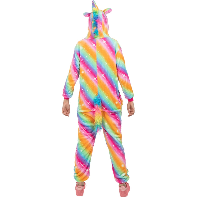 Disfraz de Unicornio Fantasía Onesie para mujer Espalda