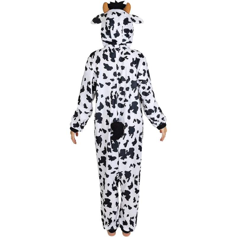 Disfraz de Pijama Vaca Onesie adulto unisex Espalda