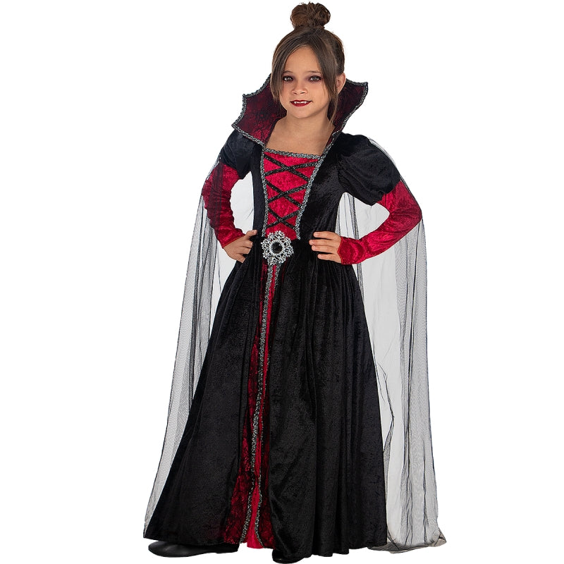 Disfraz de Vampiresa Gótica Lujo para niña Bis