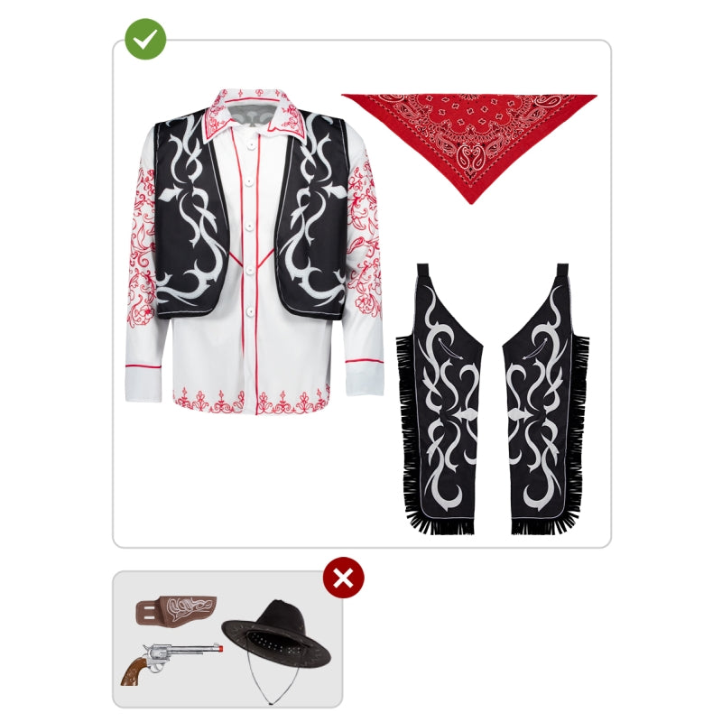 Disfraz de Vaquero Rodeo Arizona adulto unisex Contenido