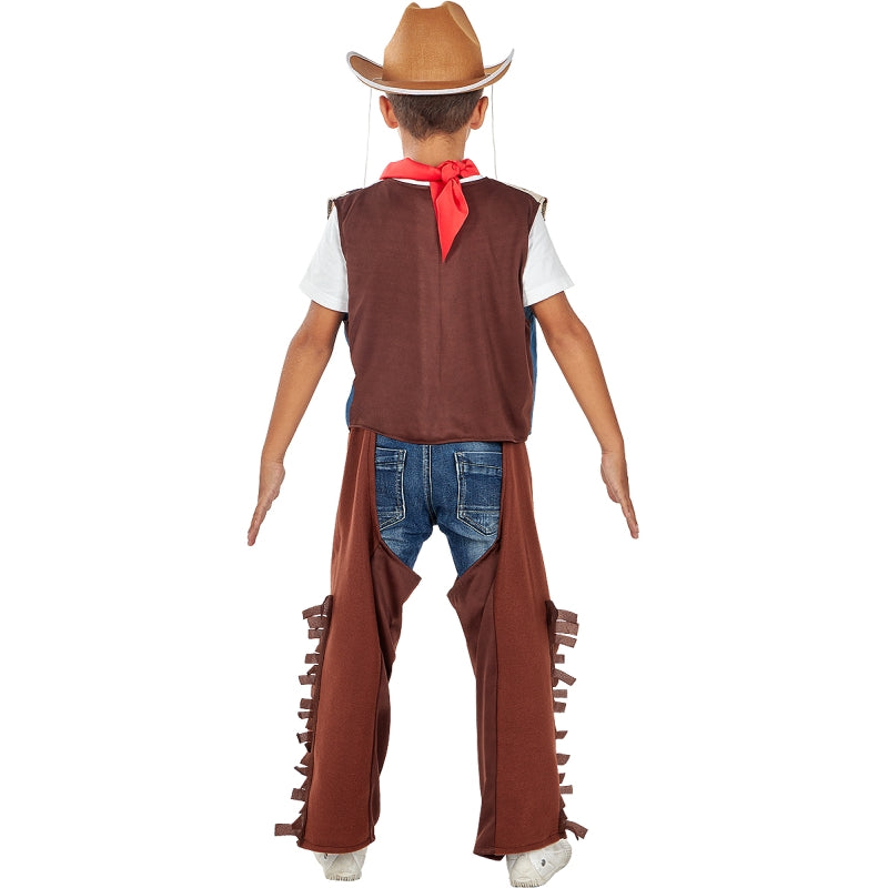 Disfraz de Cowboy para niño Espalda