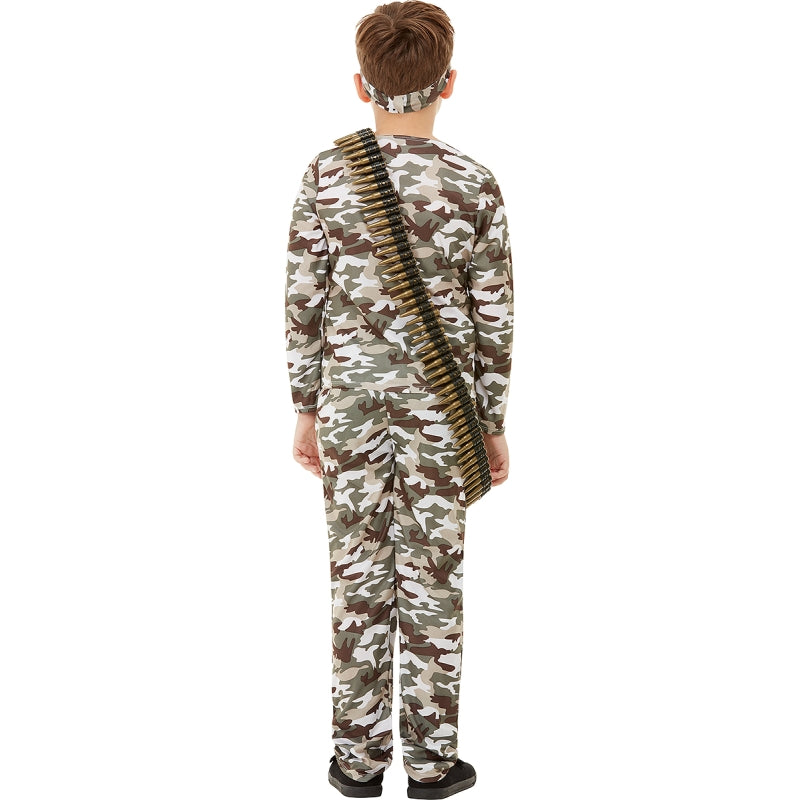 Disfraz de Militar infantil Espalda