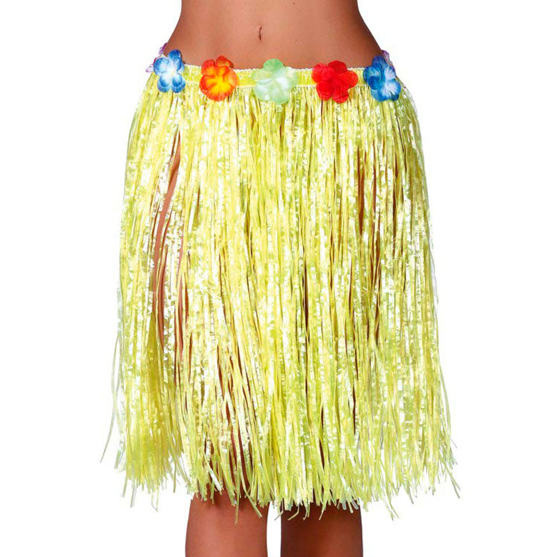 Jupe Hawaï courte Jaune