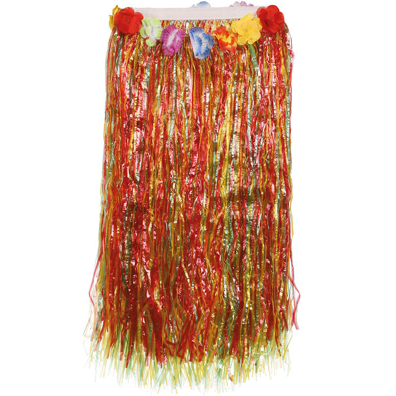 Falda Hawaiana larga multicolor packaging