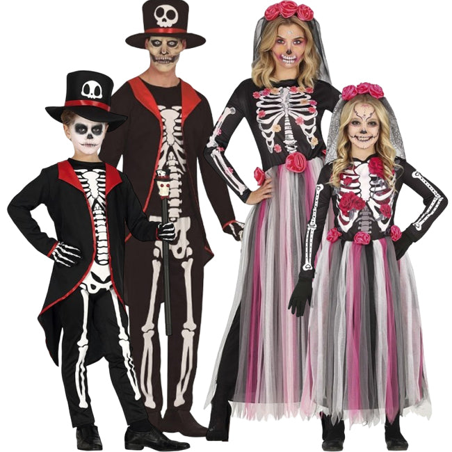 Disfraces Novios Catrines Mexicanos para grupos y familias