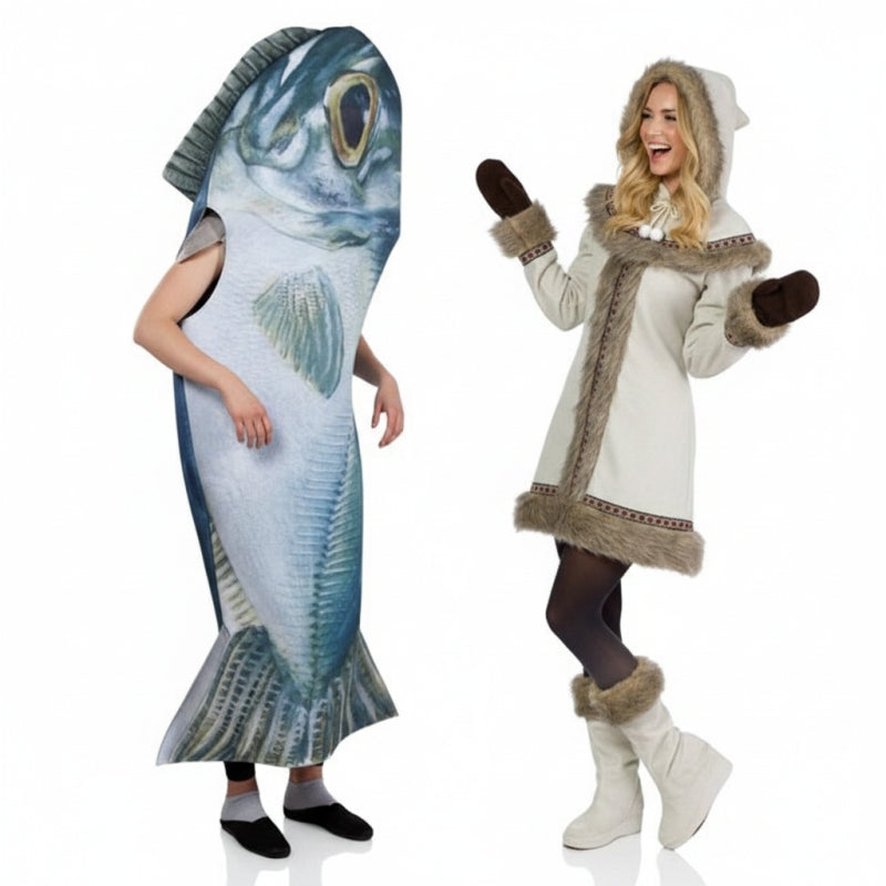 Déguisements Poisson et Esquimau Sibérien