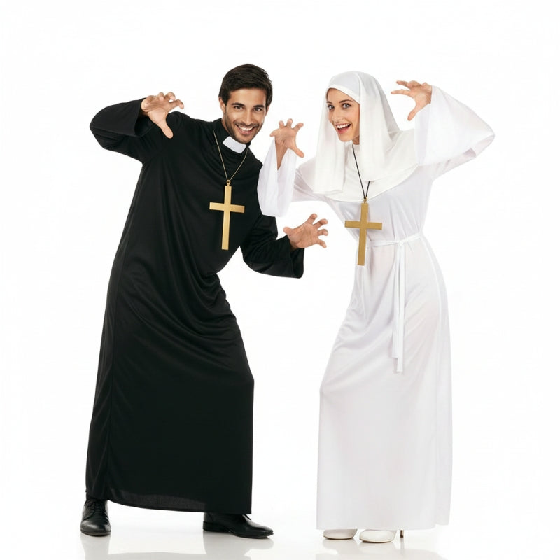 Déguisements Prêtre et Nonne Novice