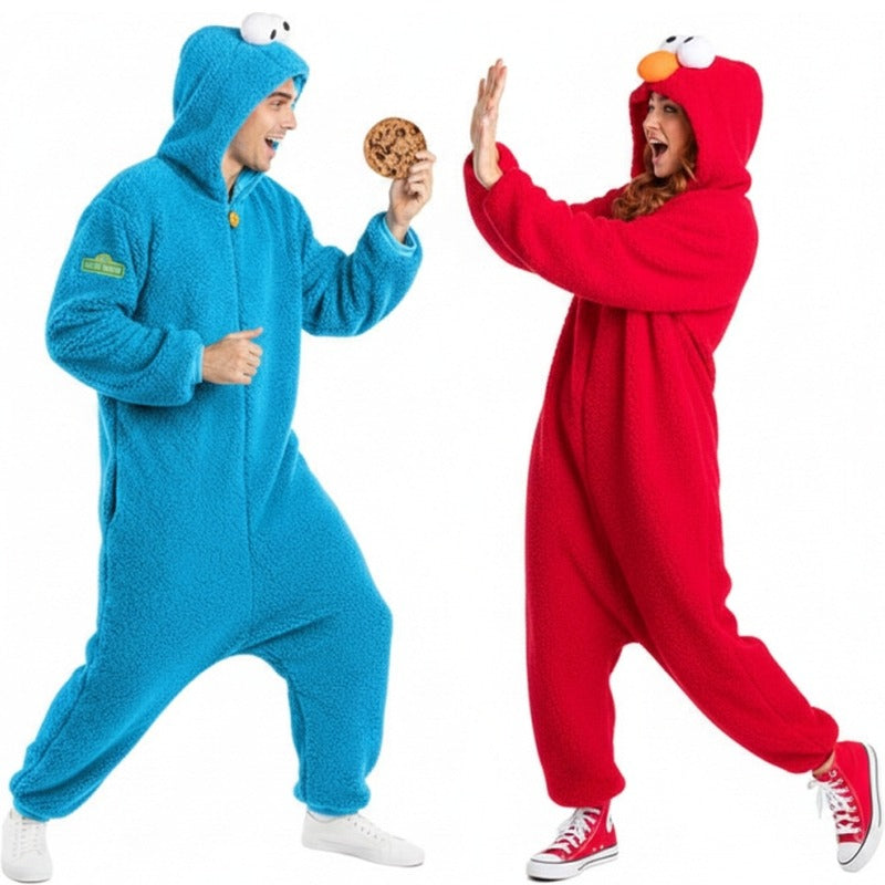 Ensemble Triki et Elmo Barrio Sésamo