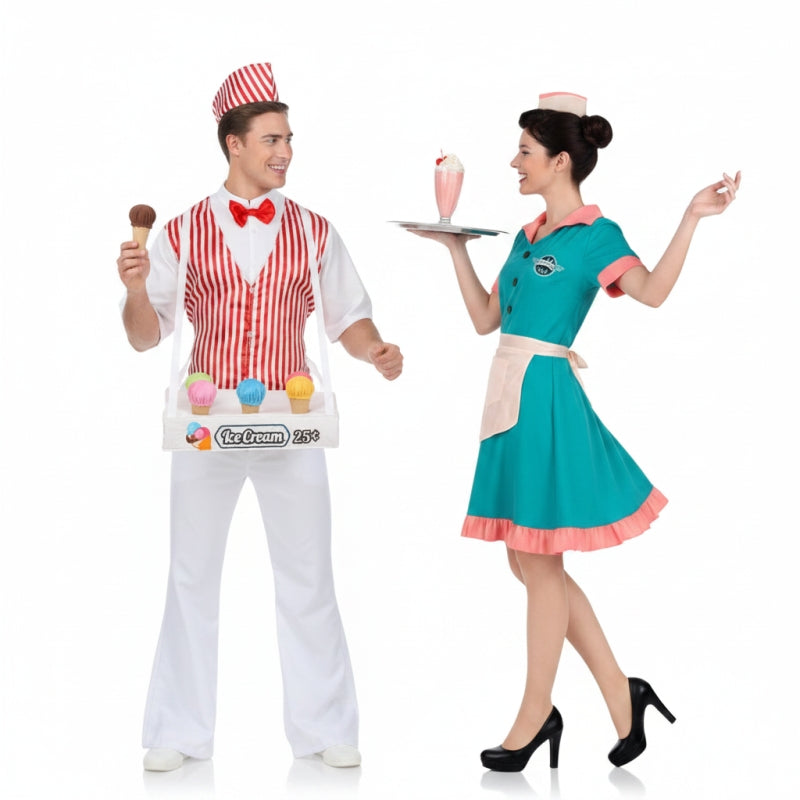 Déguisements Glacier et Serveuse Années 50