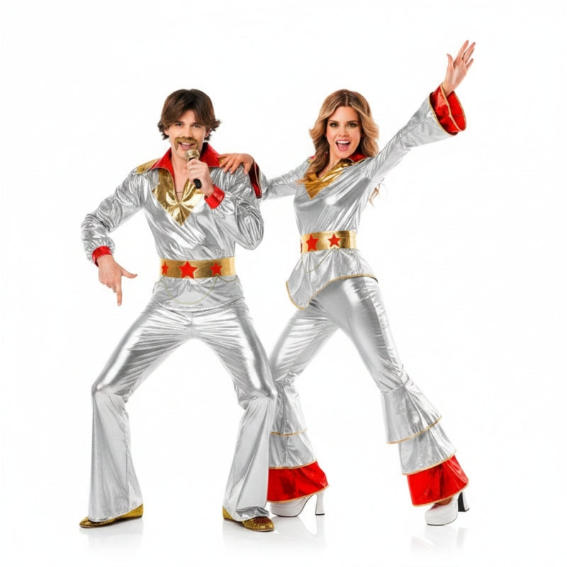 Déguisements Disco Abba argent