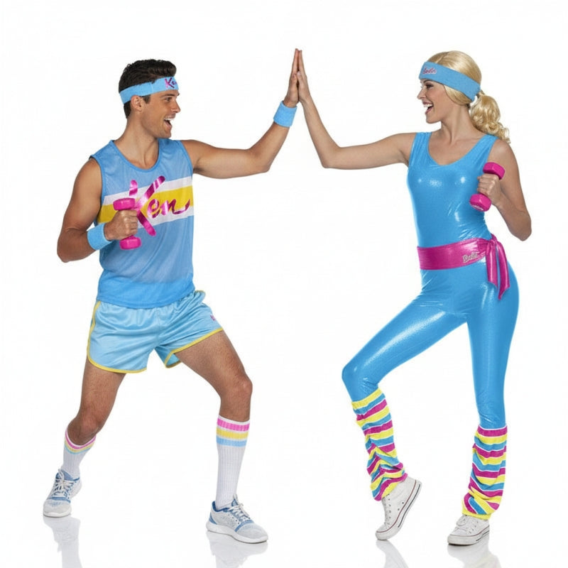 Déguisements Barbie et Ken sportifs