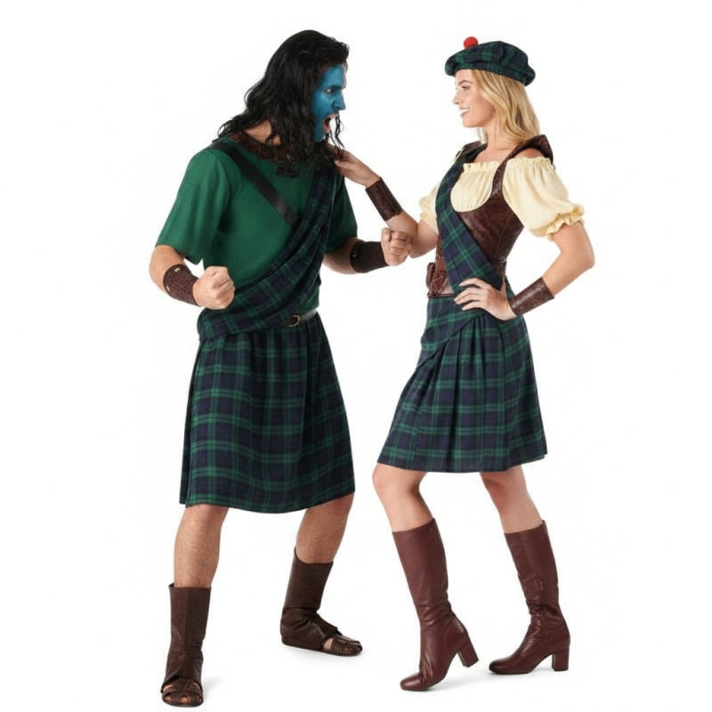 Déguisements Écossais verts Braveheart