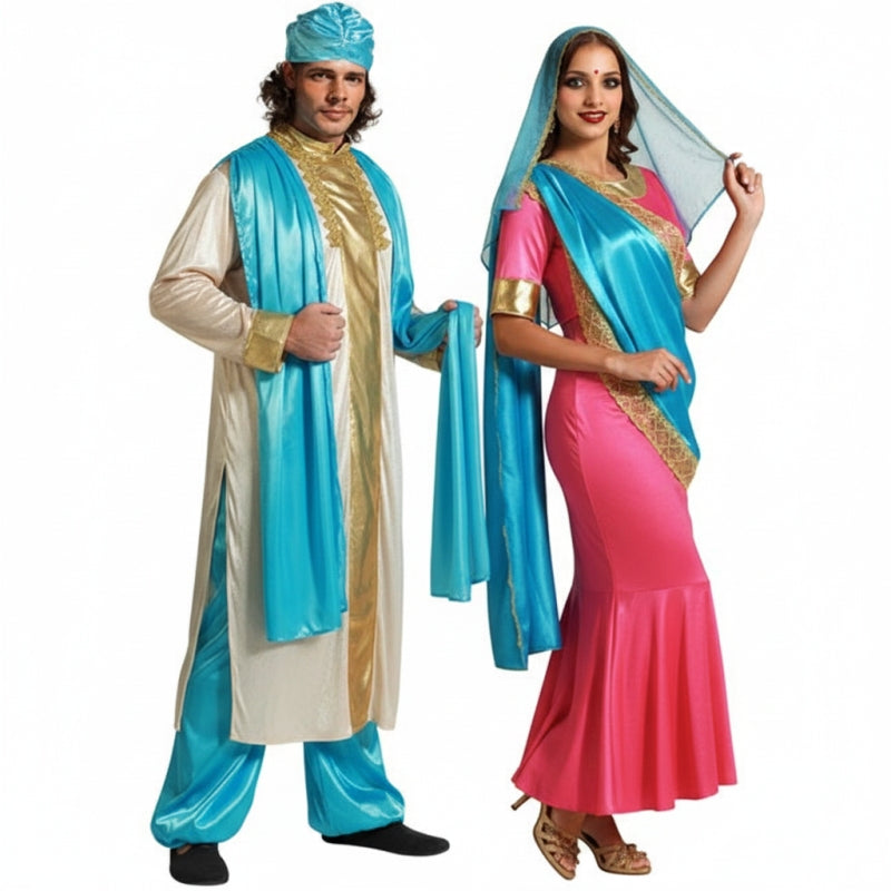 Déguisements Hindous turquoise