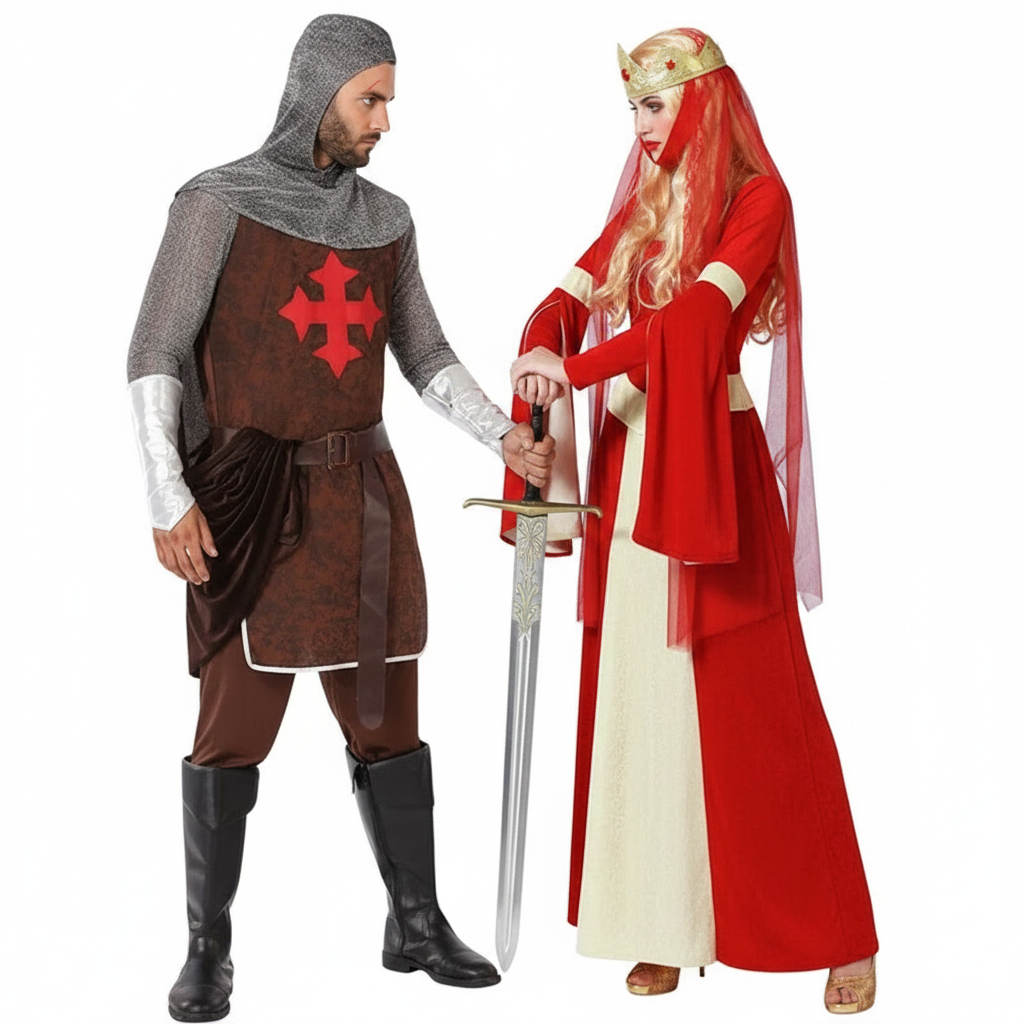 Déguisements Chevalier médiéval et princesse