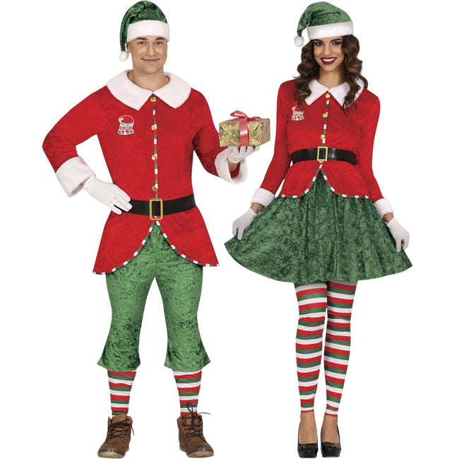 Pareja de Elfos Merry Christmas