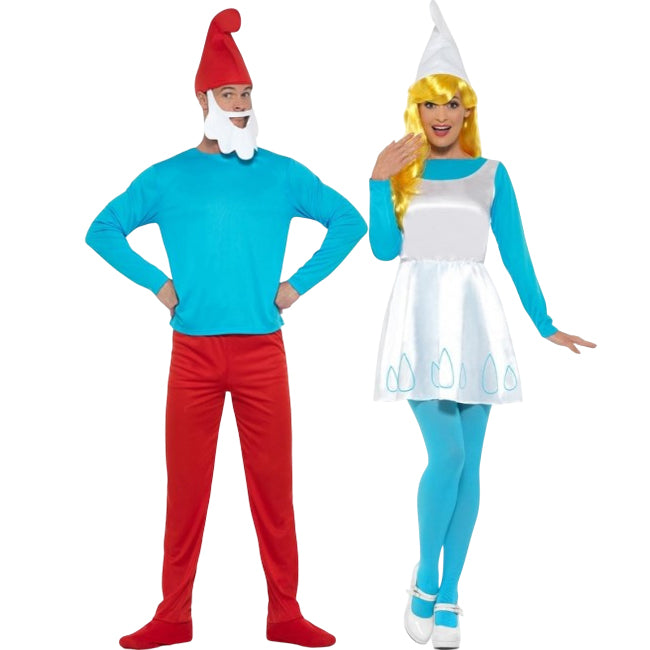 Pareja de Papá Pitufo y Pitufina