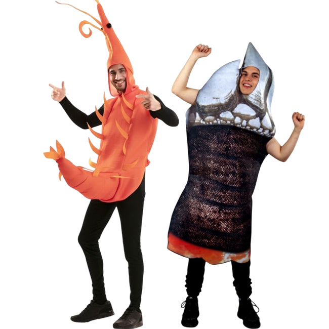 Pareja de Percebe Gallego y Gamba de Huelva