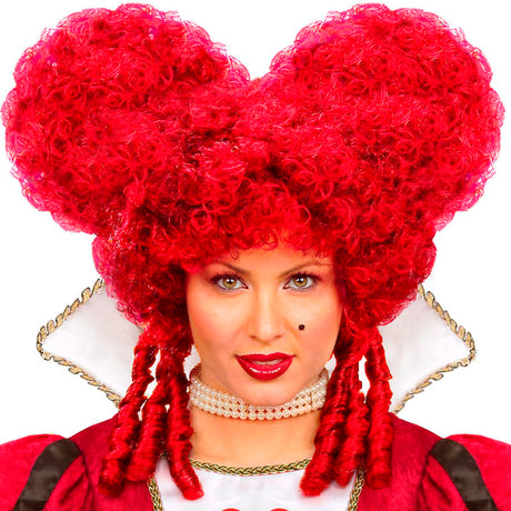 Peluca Época Barroca burdeos