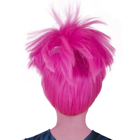 Peluca de Troll Poppy para mujer Espalda