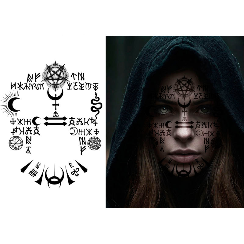 Tatuaje facial Satánico