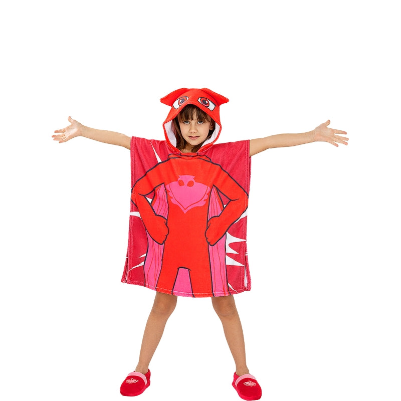 Toalla poncho BuhĂta para niña - PJ Masks Detalle Bis