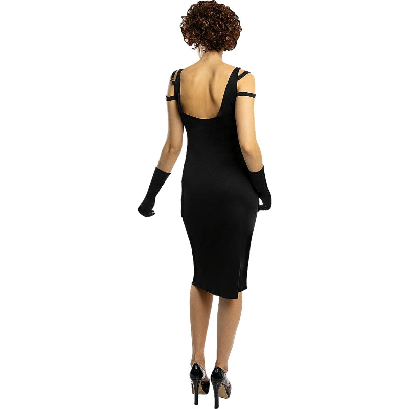 Disfraz de Polly Gray con vestido de Peaky Blinders para mujer Espalda