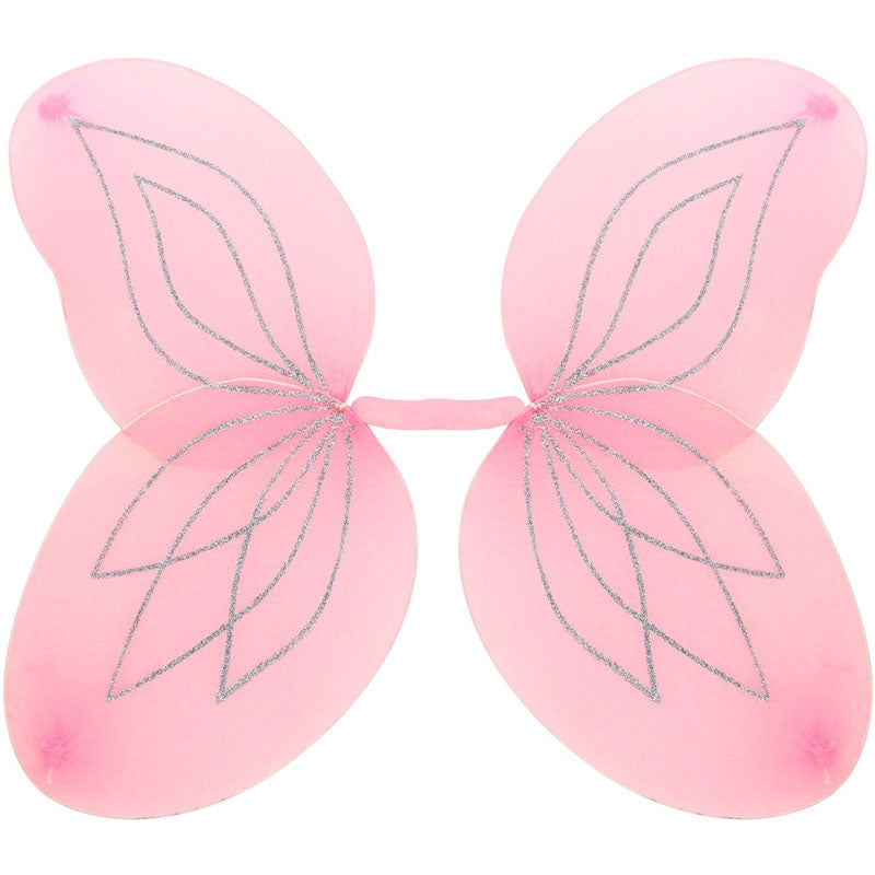 Alas con purpurina rosa