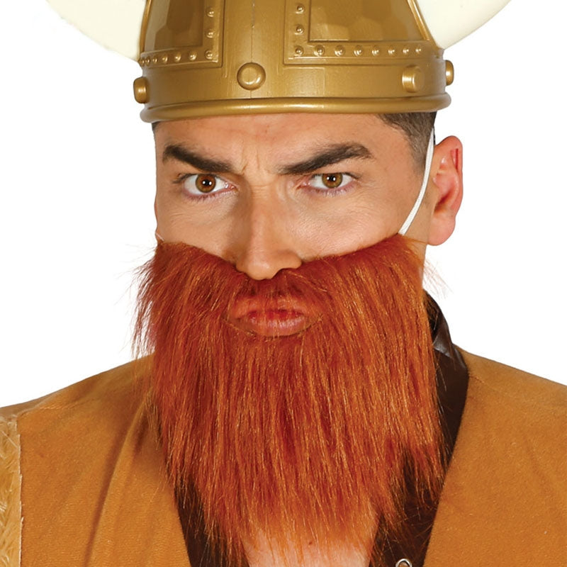 Barba Vikingo Castaña