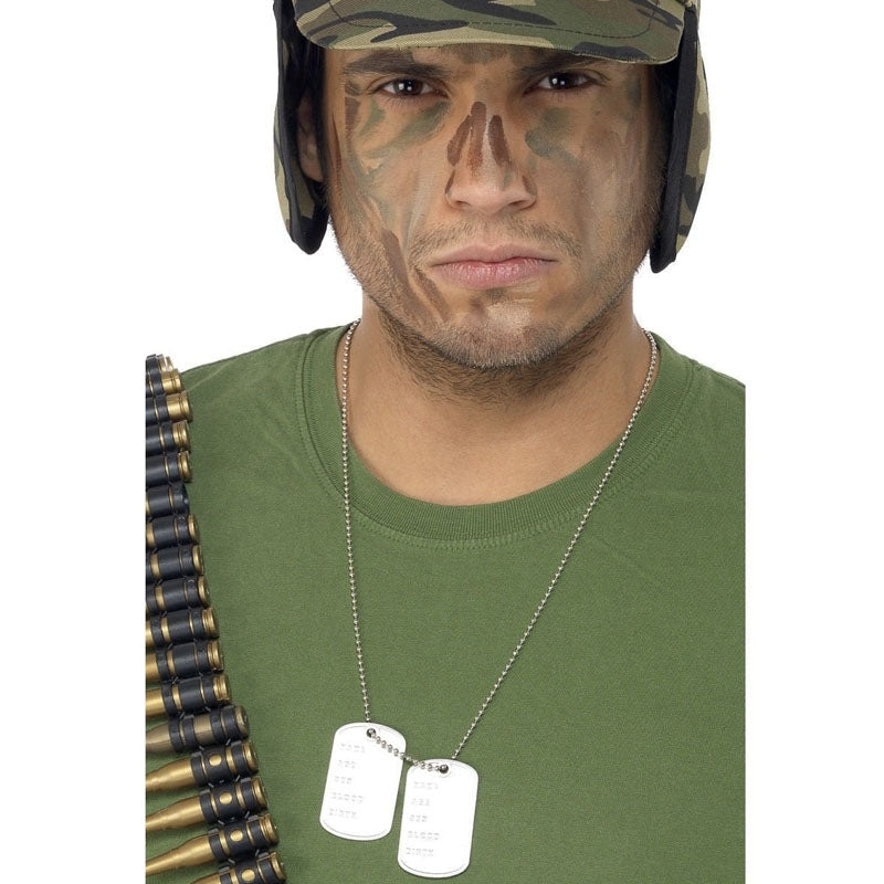 Cadena Militar con placas identificativas