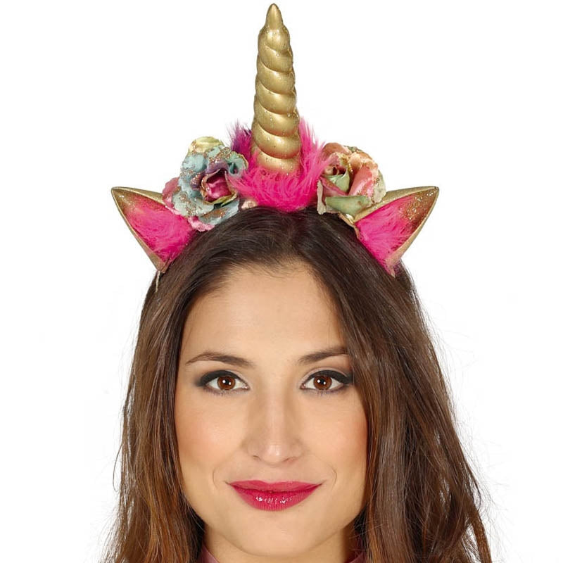 Serre-Tête Licorne Bébé Multicolore – Accessoire Carnaval, Anniversaire, Pâques – Oreilles & Corne Brillante – Style A