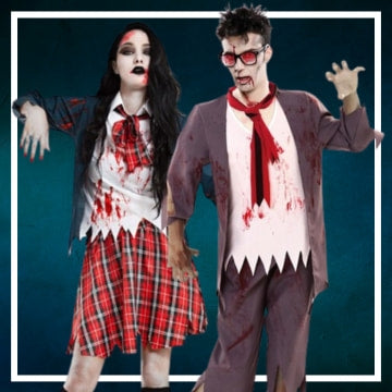 Costumes d'étudiant zombie