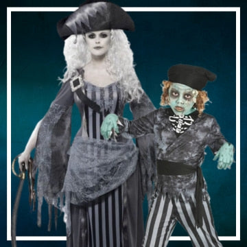 Costumes de pirates zombies