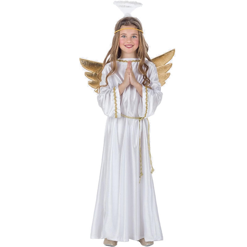 Ailes D'Ange Et Baguette Magique Pour Enfant - Costume D'ange 3D - Bretelles élastiques - Dès 3 Ans