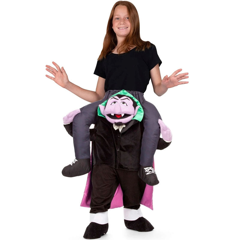 Disfraz de Conde Draco a hombros Barrio Sésamo para niños