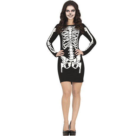 Disfraz de Esqueleto clĂĄsico para mujer