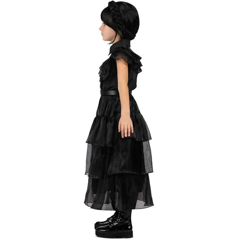 Disfraz de Niña Tétrica Reina del baile para niña Perfil