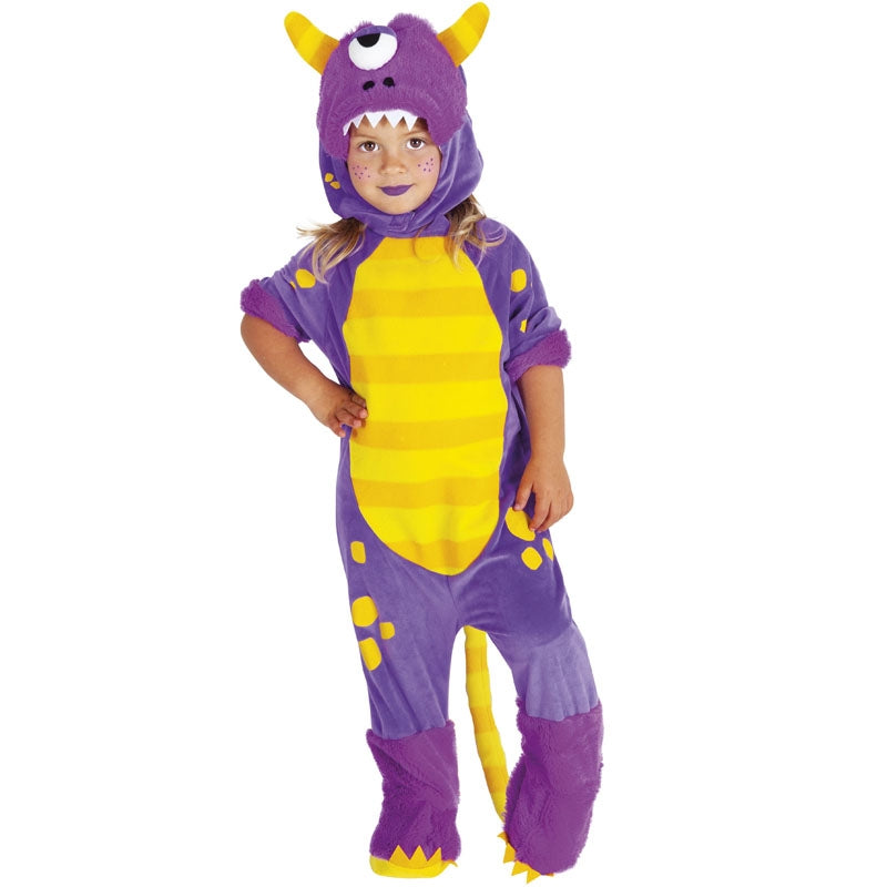 Disfraz de Monstruo morado para bebé