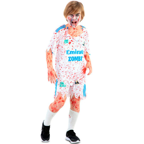 Disfraz de Jugador FĂștbol zombie para niño