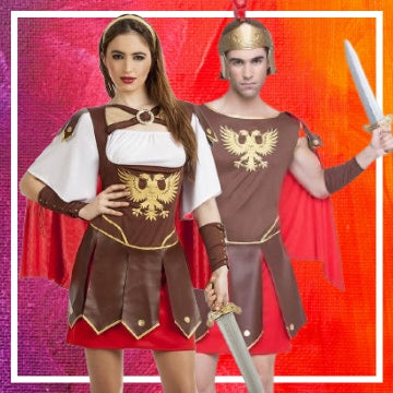 Costumes romains pour couple