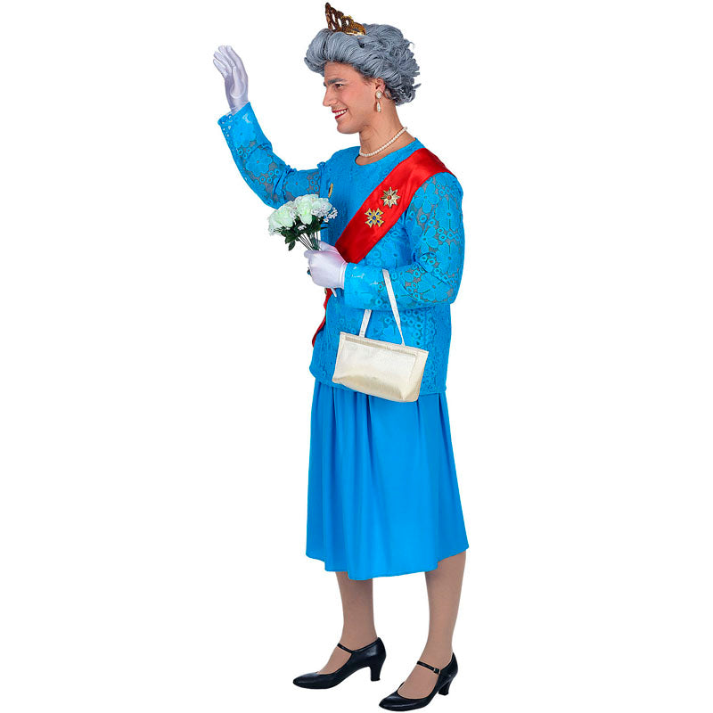 Disfraz de Reina de Inglaterra para hombre Perfil