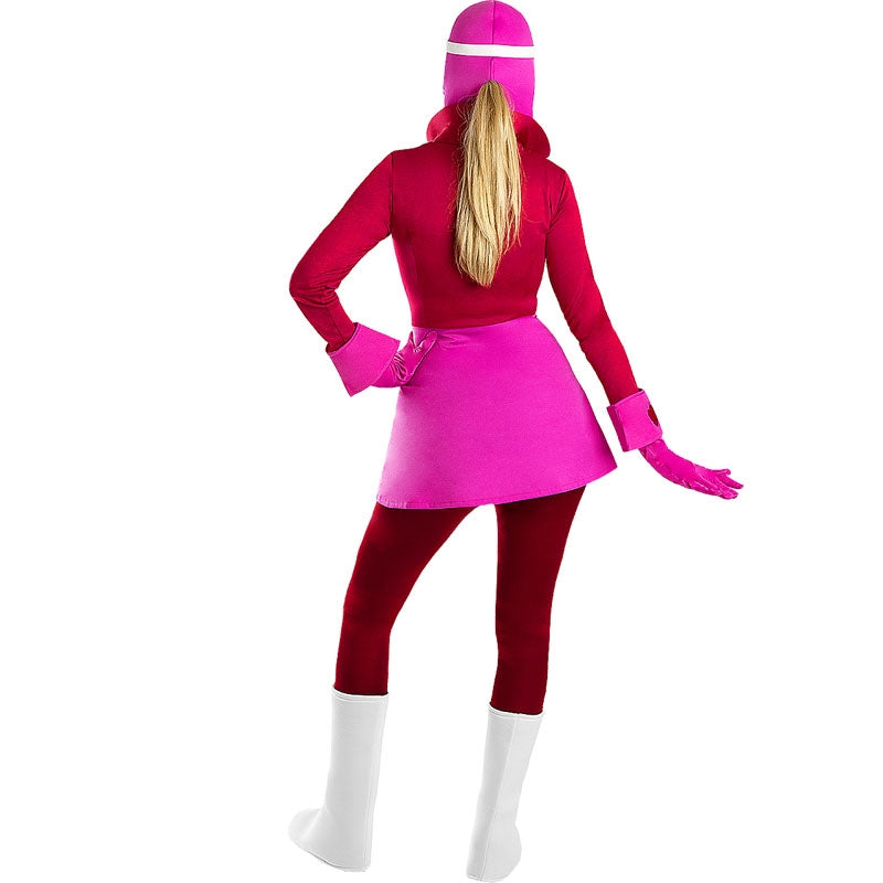 Disfraz de Penélope Glamour de Los Autos Locos para mujer Espalda