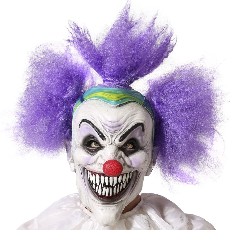 Masque De Clown Terrifiant En Latex - Effrayant Pour Halloween, Cosplay Ou Maison Hantée | Taille Adulte, Confortable Et Réaliste | Avec Détails Sanglants - 7